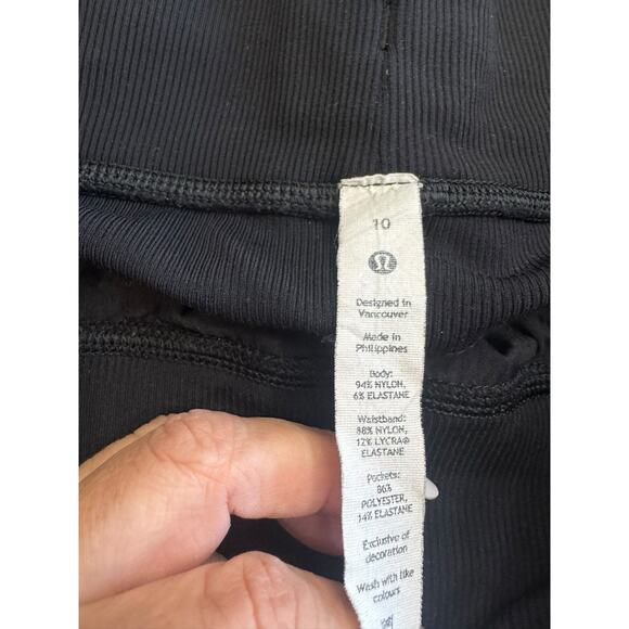 Lululemon Dance Studio Jogger Track Pants Womens Size 10 Black Performance - Picture 4 of 10